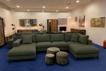 Stroe Loungebank in groen – kleurimpressie