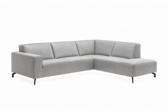 Ter Aar Ottomaan in leer – materiaalimpressie