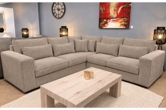 Terheijden 2 + Hoek + 2 Zits in taupe – kleurimpressie