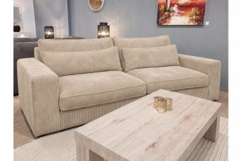 Terheijden 2 Zits Bank in beige – kleurimpressie