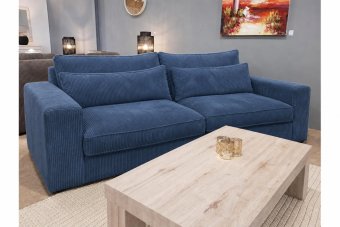 Terheijden 2 Zits Bank in blauw – kleurimpressie