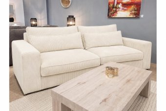 Terheijden 2 Zits Bank in creme – kleurimpressie