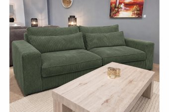 Terheijden 2 Zits Bank in groen – kleurimpressie