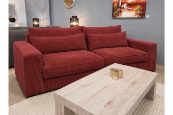 Terheijden 2 Zits Bank in rood – kleurimpressie