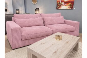 Terheijden 2 Zits Bank in roze – kleurimpressie