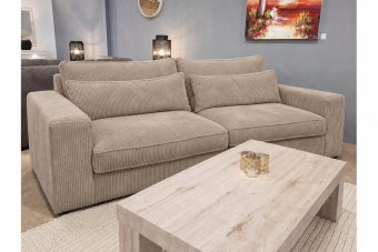 Terheijden 2 Zits Bank in taupe – kleurimpressie