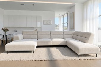 U-Bank Bloemendaal in velvetstof – materiaalimpressie