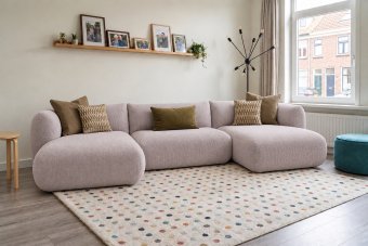 Groene bank Veendam · Longchair + 2 Zits + Longchair 364cm – A-meubel