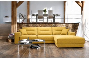 Venray Longchair in geel – kleurimpressie