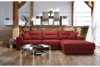 Venray Longchair in rood – kleurimpressie