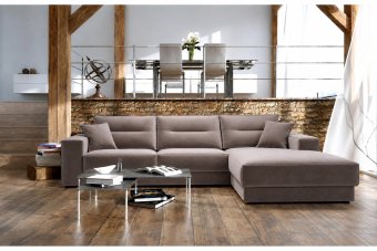 Venray Longchair in velvetstof – materiaalimpressie