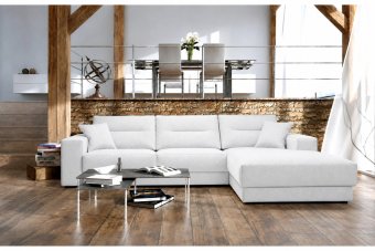 Venray Longchair in wit – kleurimpressie