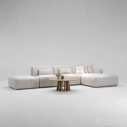 Veenendaal Pouffe + 1 seater + 1 seater + Longchair