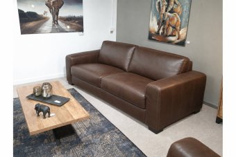 Voorburg 2 Zits in leer – materiaalimpressie