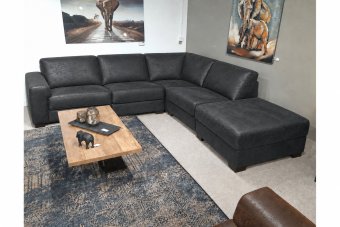 Voorburg Ottomaan in antraciet – kleurimpressie