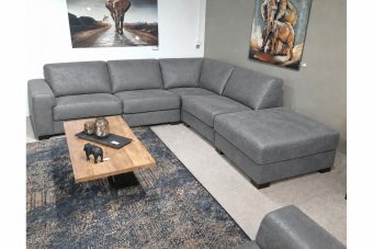 Voorburg Ottomaan in grijs – kleurimpressie