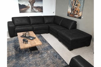 Voorburg Ottomaan in zwart – kleurimpressie