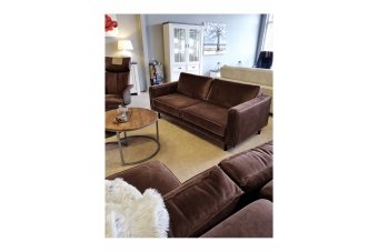 Westervoort Bank in velvetstof – materiaalimpressie