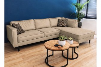 Westervoort Longchair in beige – kleurimpressie