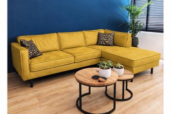 Westervoort Longchair in geel – kleurimpressie