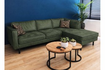 Westervoort Longchair in groen – kleurimpressie
