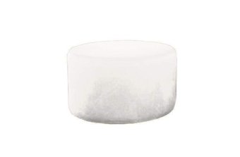 Witte hocker Poef Lexmond 47x47cm – A-meubel