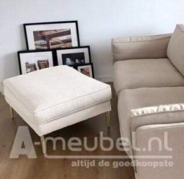 Witte Alverna Hocker 90cm – A-meubel