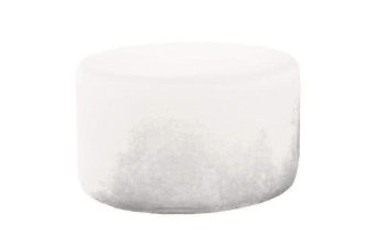 Witte hocker Poef Lexmond 50x50cm – A-meubel