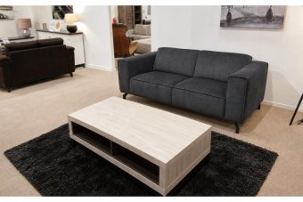 Wolvega 2 Zits Bank in antraciet – kleurimpressie
