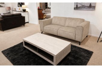 Wolvega 2 Zits Bank in beige – kleurimpressie