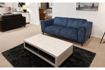 Wolvega 2 Zits Bank in blauw – kleurimpressie