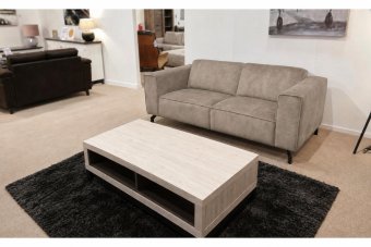Wolvega 2 Zits Bank in taupe – kleurimpressie