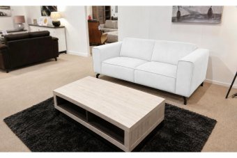 Wolvega 2 Zits Bank in wit – kleurimpressie