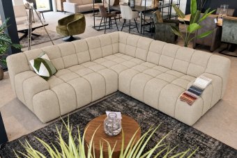 Zuidlaren 2 Zits Diep + Hoek Diep + 2 Zits Diep in beige – kleurimpressie