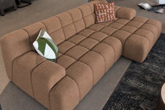 Zuidlaren 2 Zits Diep + Longchair  Diep in bruin – kleurimpressie