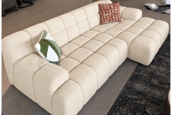 Zuidlaren 2 Zits Diep + Longchair  Diep in creme – kleurimpressie