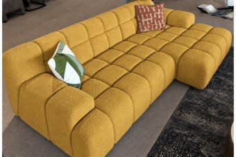 Zuidlaren 2 Zits Diep + Longchair  Diep in geel – kleurimpressie