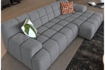 Zuidlaren 2 Zits Diep + Longchair  Diep in grijs – kleurimpressie