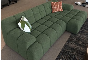 Zuidlaren 2 Zits Diep + Longchair  Diep in groen – kleurimpressie