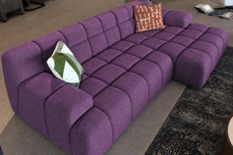 Zuidlaren 2 Zits Diep + Longchair  Diep in paars – kleurimpressie