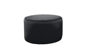 Zwarte hocker Poef Lexmond 47x47cm – A-meubel