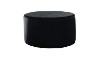 Zwarte hocker Poef Lexmond 45x45cm – A-meubel