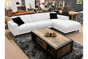 Zwolle 2 Zits + Longchair in wit – kleurimpressie
