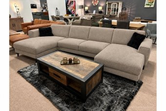 Zwolle Longchair + 2 Zits + Longchair in taupe – kleurimpressie