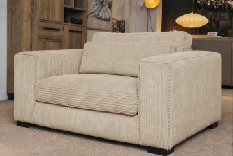 Almere Loveseat in beige – kleurimpressie