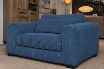 Almere Loveseat in blauw – kleurimpressie