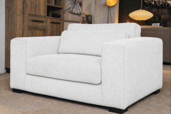 Almere Loveseat in wit – kleurimpressie