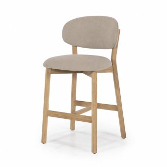 Barstoel Mikky Naturel - Taupe Moon - 96257 in taupe – kleurimpressie