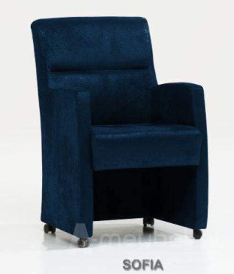 Eetkamerstoel Sofia – blauw eetkamerstoel