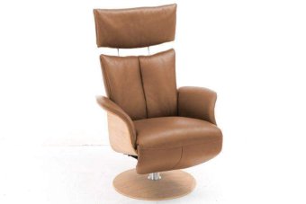 Relaxfauteuil Heesch – cognac fauteuil
